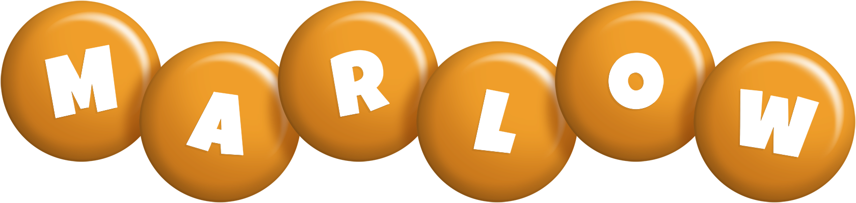 Marlow candy-orange logo