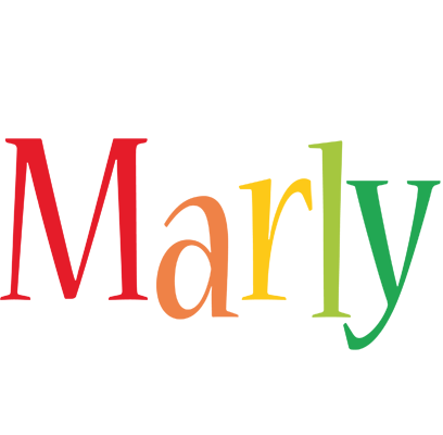Marly birthday logo