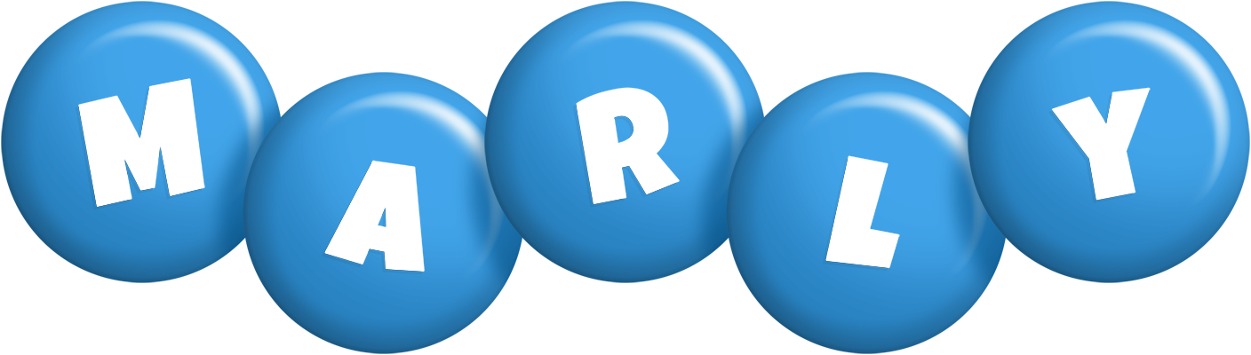 Marly candy-blue logo