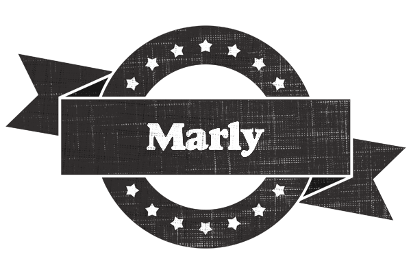 Marly grunge logo