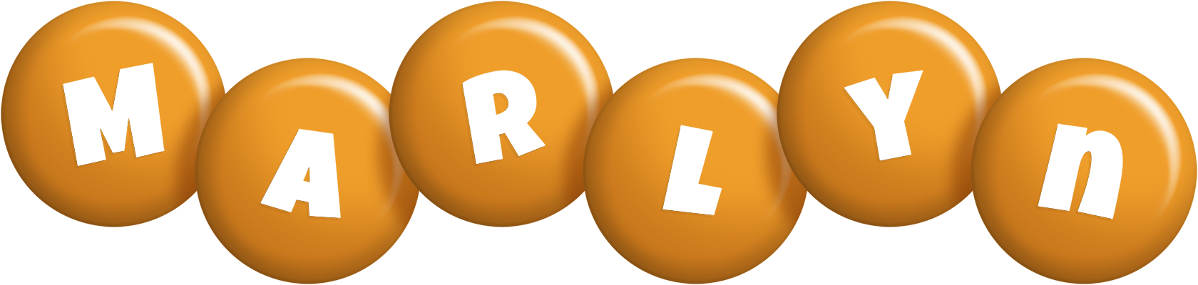 Marlyn candy-orange logo