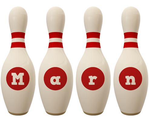Marn bowling-pin logo