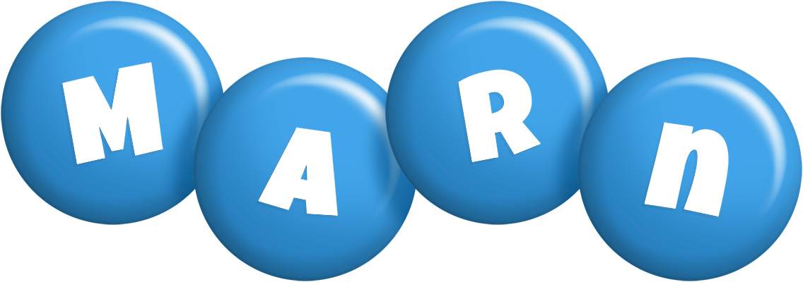 Marn candy-blue logo