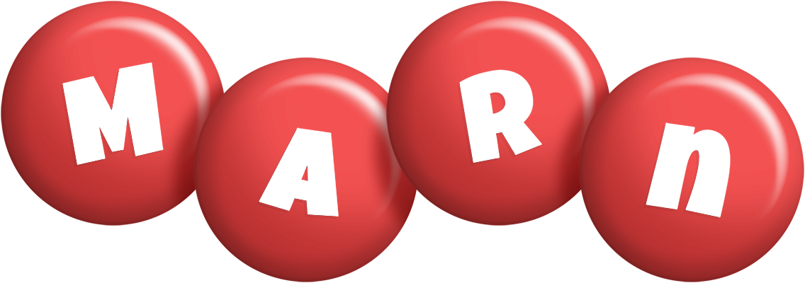Marn candy-red logo