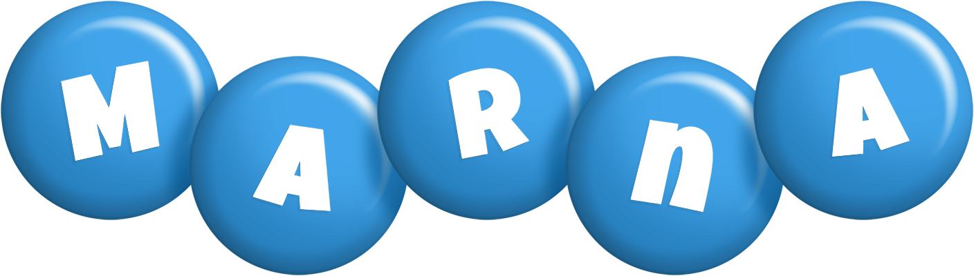 Marna candy-blue logo