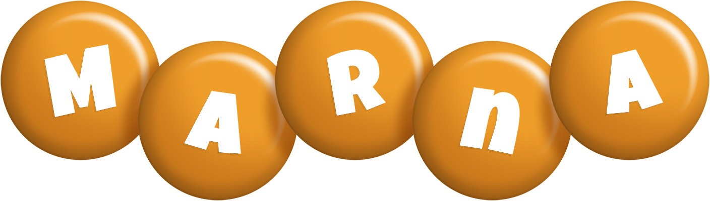 Marna candy-orange logo