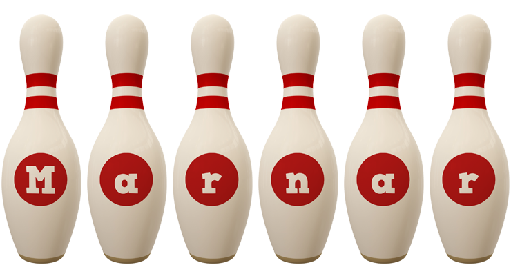 Marnar bowling-pin logo