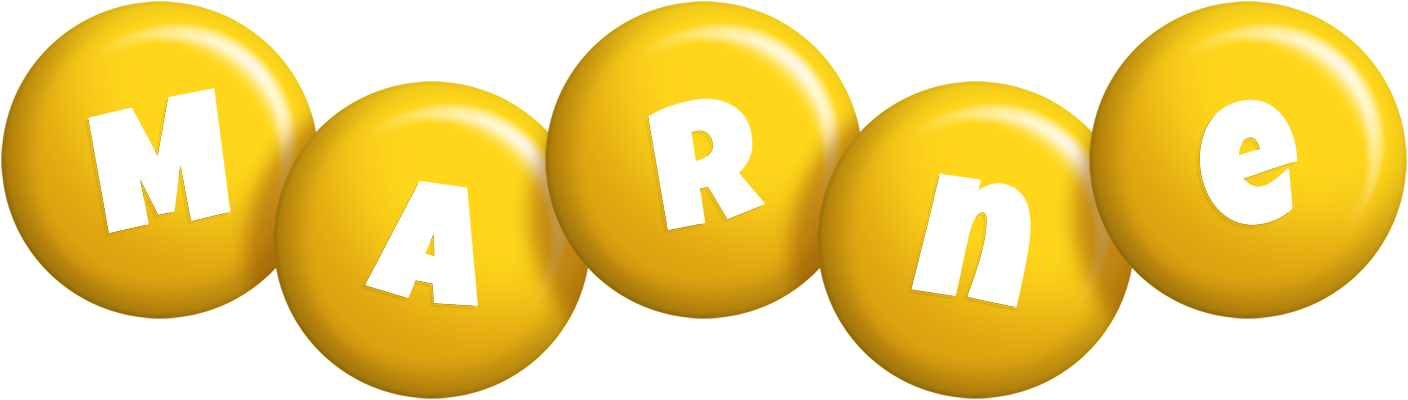 Marne candy-yellow logo