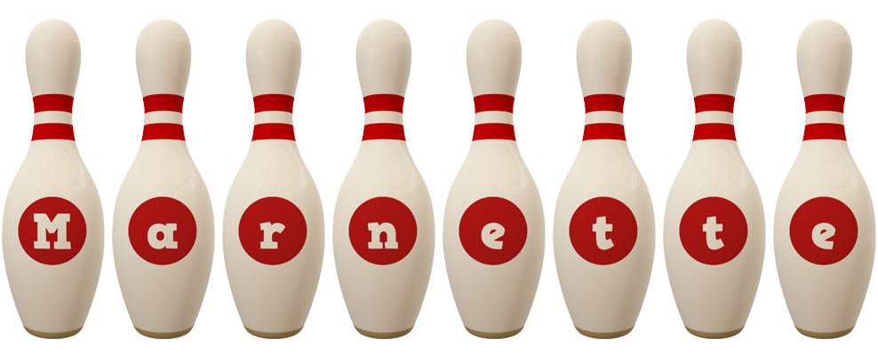 Marnette bowling-pin logo