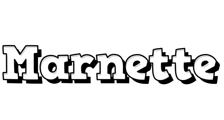 Marnette snowing logo