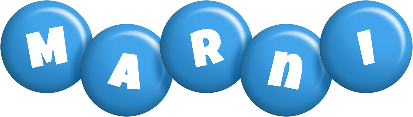 Marni candy-blue logo