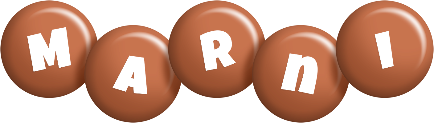 Marni candy-brown logo