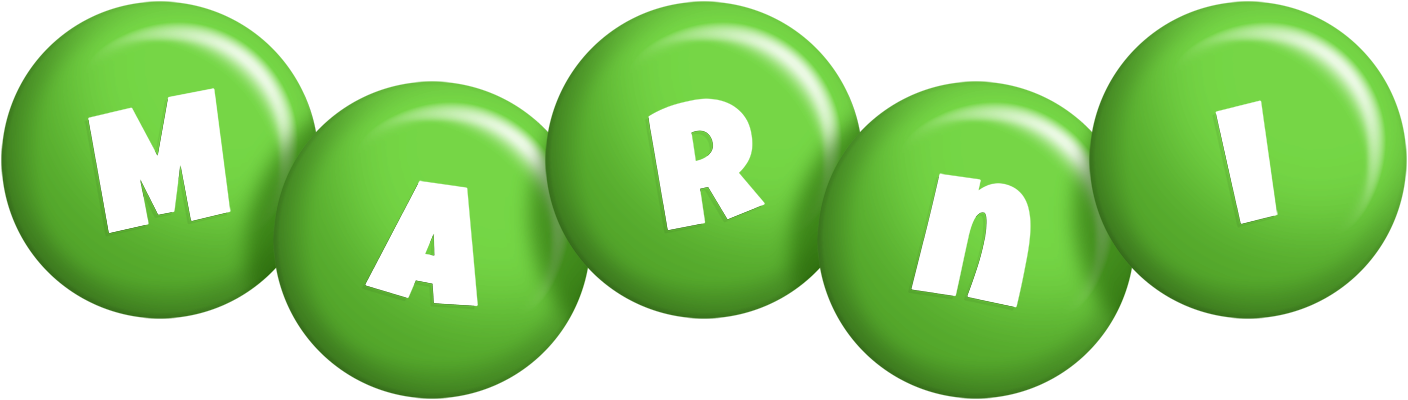 Marni candy-green logo