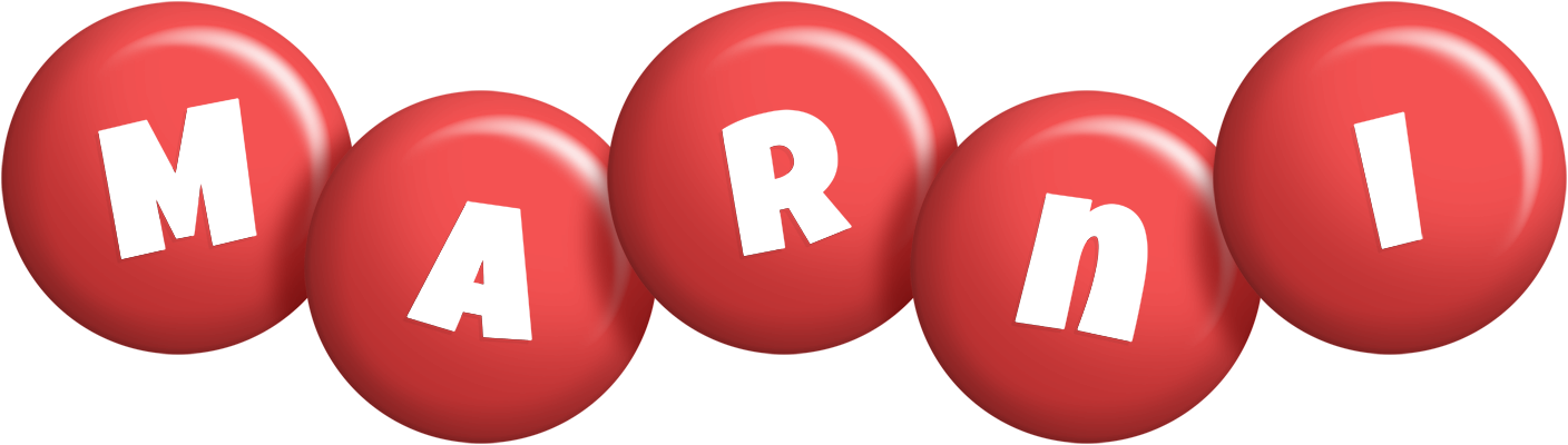 Marni candy-red logo