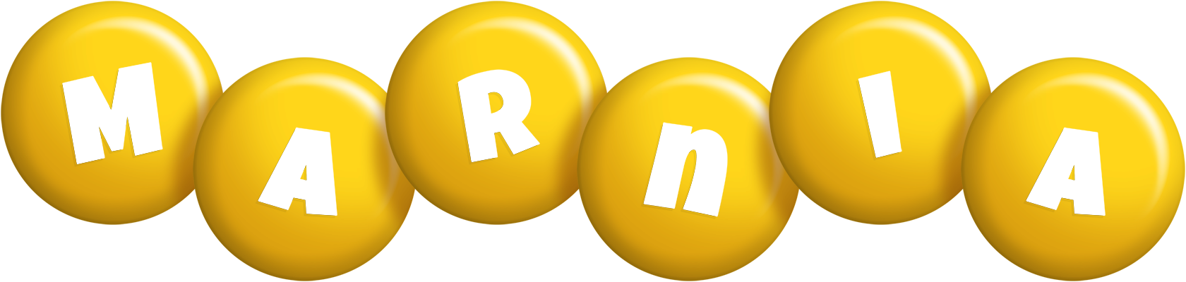 Marnia candy-yellow logo