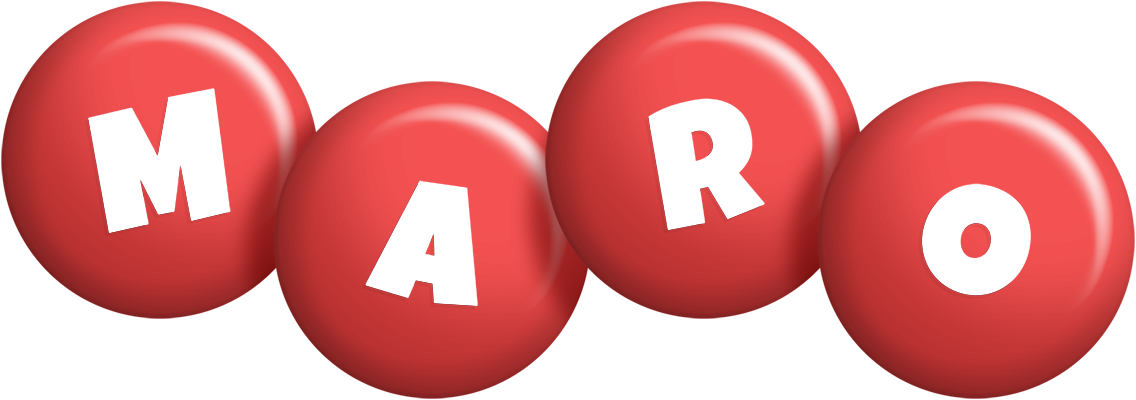 Maro candy-red logo