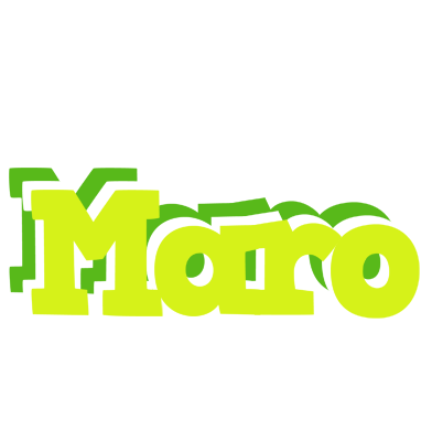 Maro citrus logo