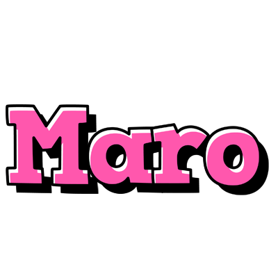 Maro girlish logo