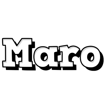 Maro snowing logo