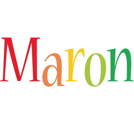 Maron birthday logo