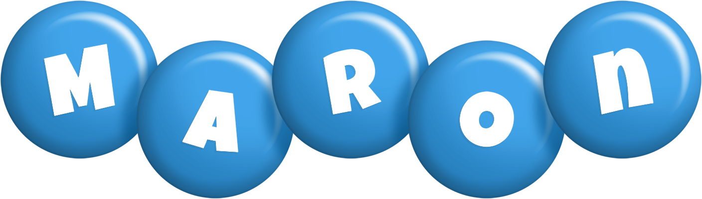 Maron candy-blue logo
