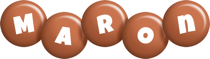 Maron candy-brown logo