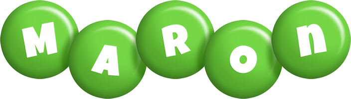 Maron candy-green logo