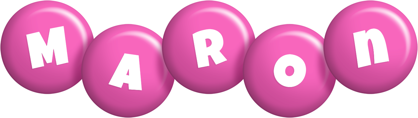 Maron candy-pink logo
