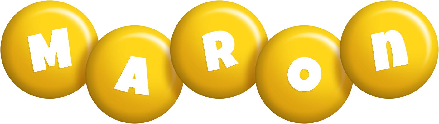 Maron candy-yellow logo