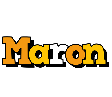 Maron cartoon logo