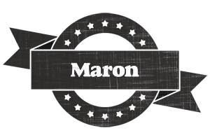 Maron grunge logo