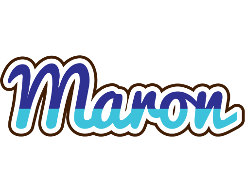 Maron raining logo