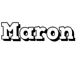 Maron snowing logo