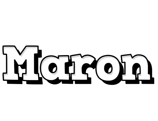 Maron snowing logo