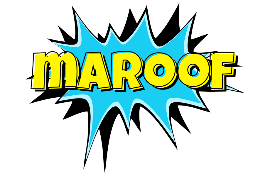 Maroof amazing logo