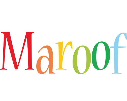 Maroof birthday logo