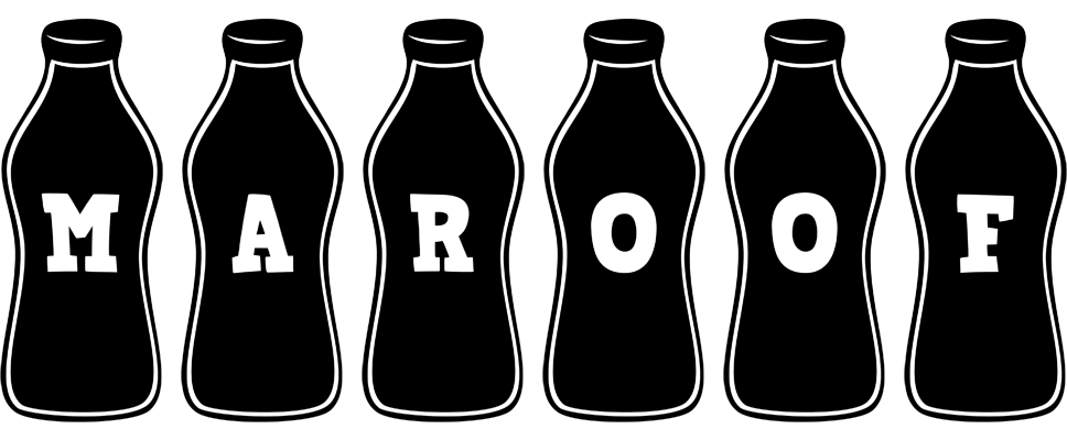 Maroof bottle logo