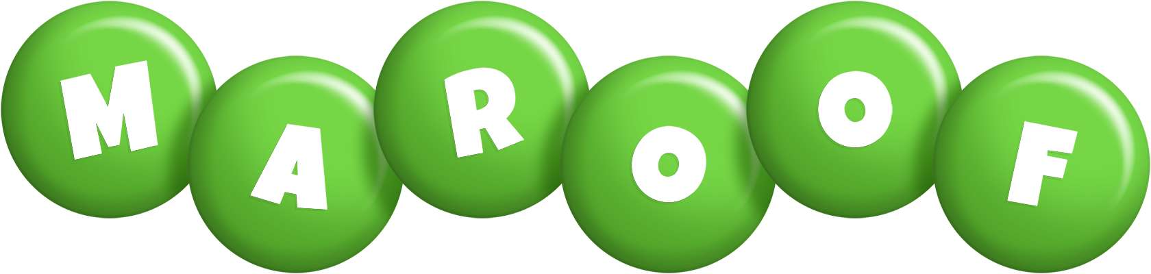 Maroof candy-green logo