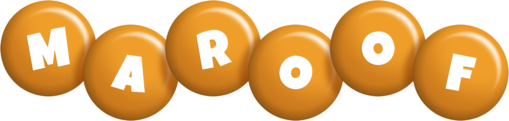 Maroof candy-orange logo