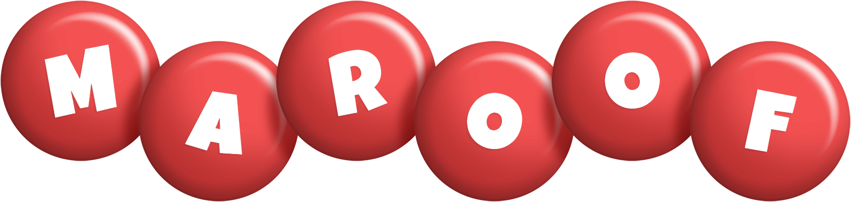 Maroof candy-red logo