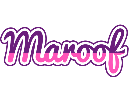 Maroof cheerful logo