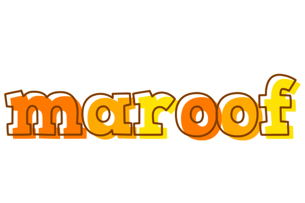 Maroof desert logo