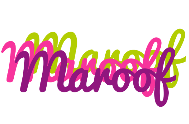 Maroof flowers logo