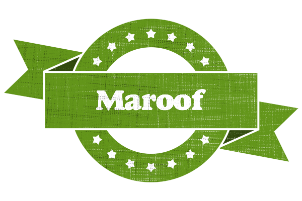 Maroof natural logo