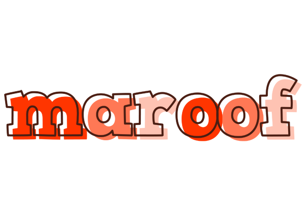 Maroof paint logo