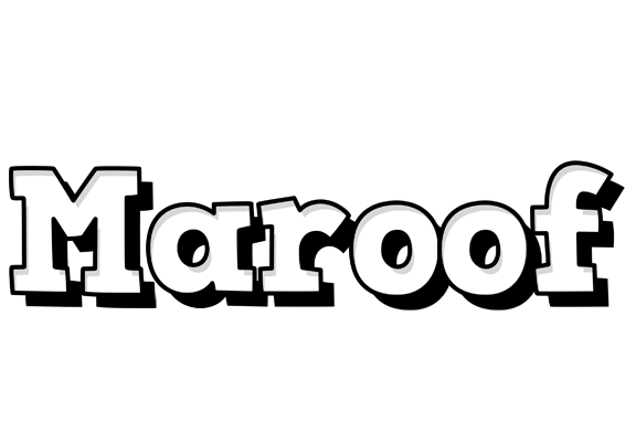 Maroof snowing logo
