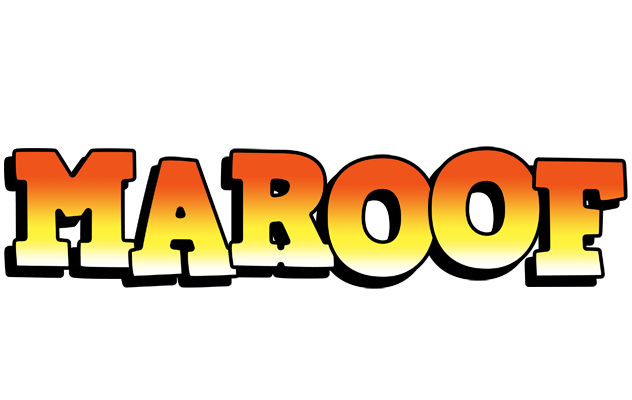 Maroof sunset logo