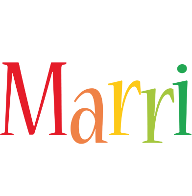 Marri birthday logo