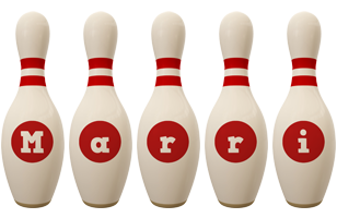 Marri bowling-pin logo