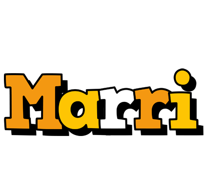 Marri cartoon logo
